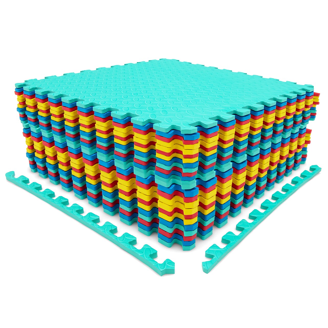 Costway 12/24/36/48 Tiles 1/2'' Puzzle Floor Exercise Mat Interlocking Anti-slip EVA Foam Gym